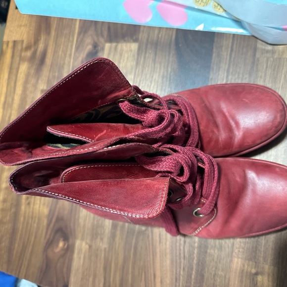 FLY LONDON leather wedge boots made in Portugal Excellent condition size 37 - Picture 13 of 15